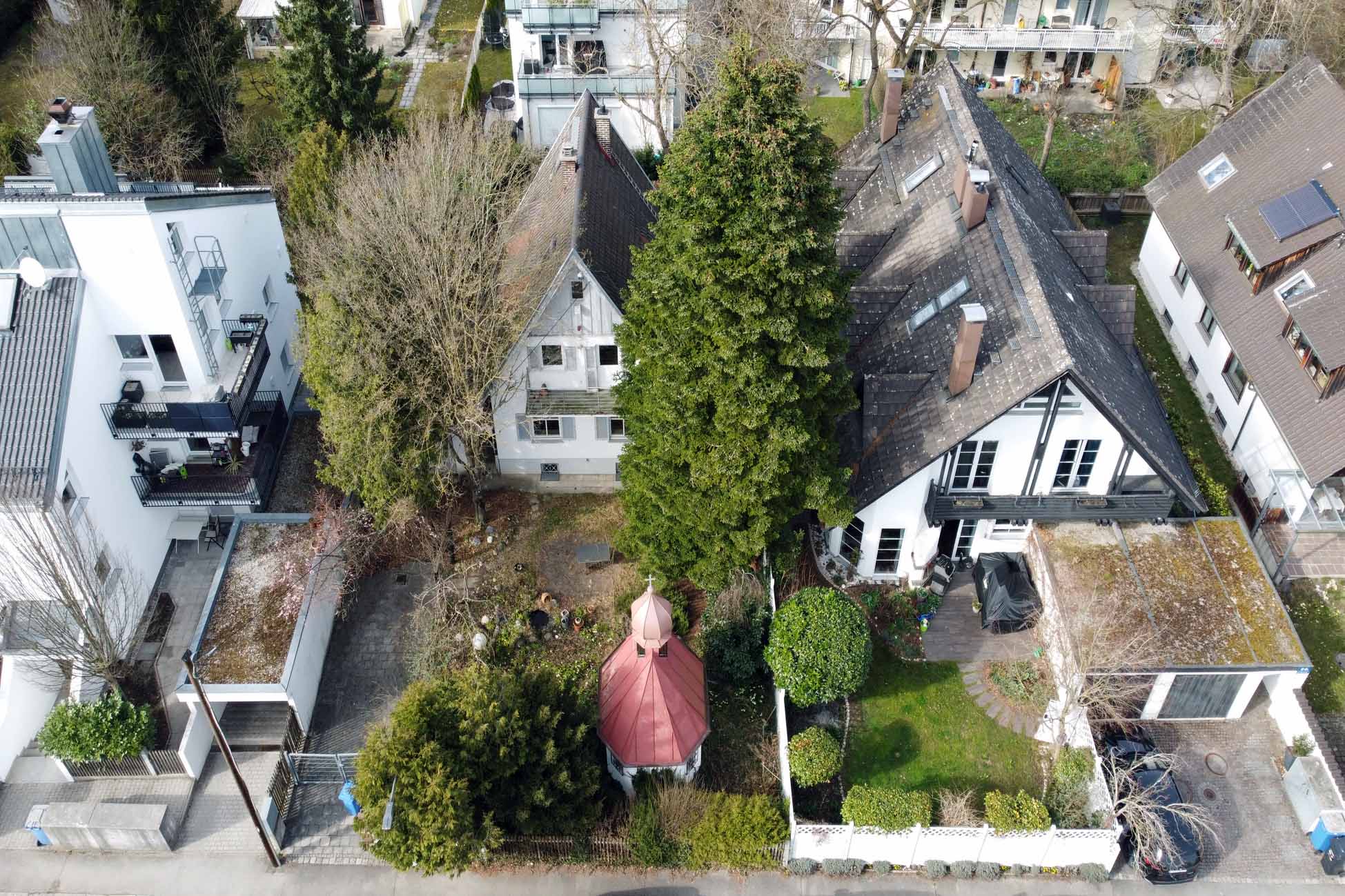 Aigner Immobilien GmbH - Immobilienangebot - 81245 München - Obermenzing - Baugrund für Ein- / Zweifamilienhäuser - Ruhiges Grundstück mit Potential und Altbestand