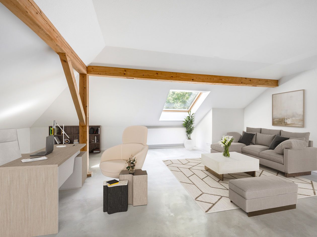 Aigner Immobilien GmbH - Immobilienangebot - 82194 Gröbenzell - Gröbenzell - Doppelhaushälfte - Wohnen und Arbeiten unter einem Dach: Ein modernisiertes, sehr besonderes Haus mit vielen Pluspunkten und Möglichkeiten!