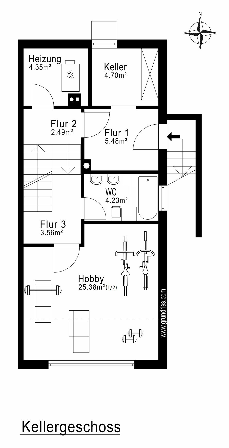 Aigner Immobilien GmbH - Immobilienangebot - 80939 München - Milbertshofen - Doppelhaushälfte - Wohnen auf mehreren Ebenen - Doppelhaushälfte mit außergewöhnlichem Raumgefühl