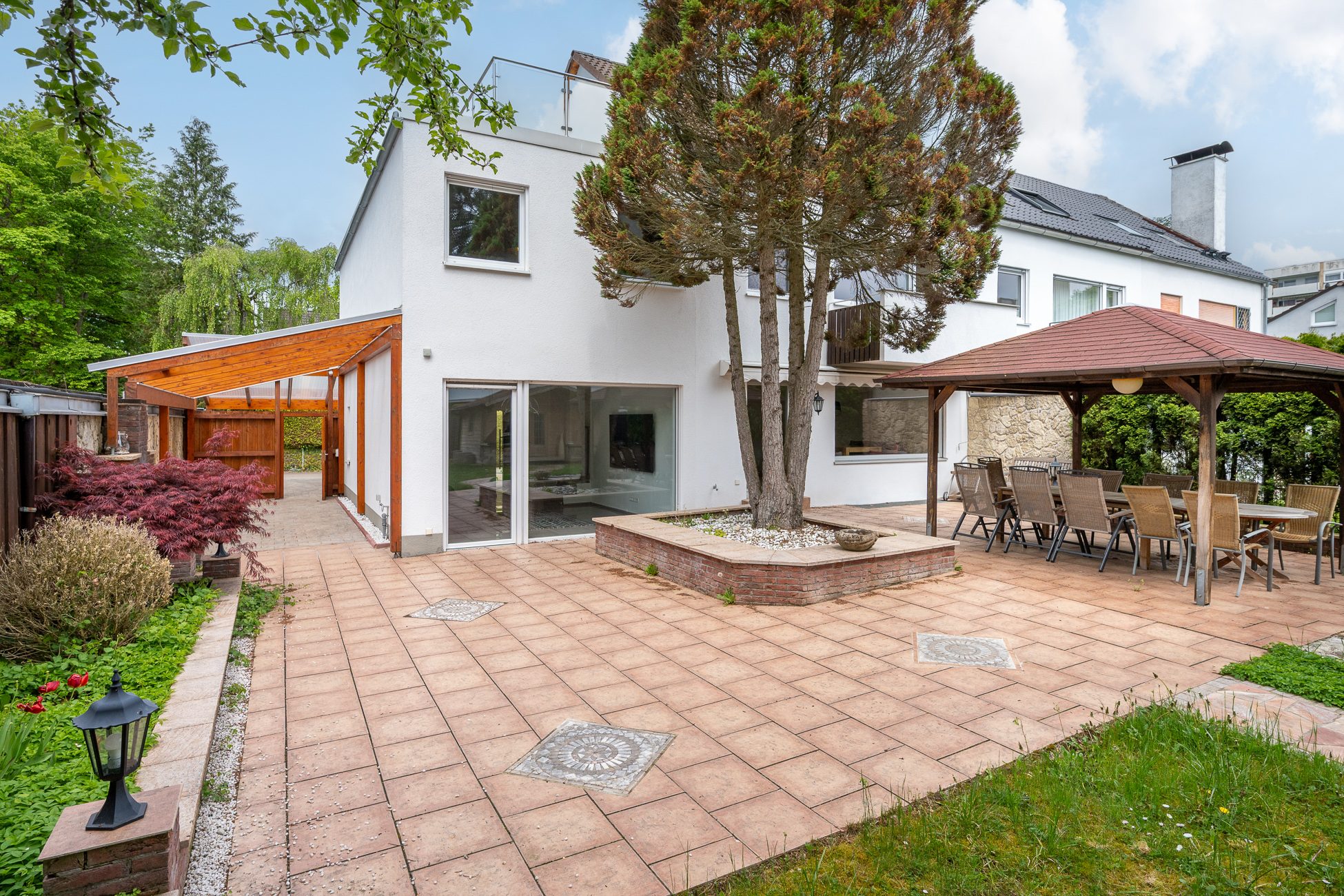 Aigner Immobilien GmbH - Immobilienangebot - 82024 Taufkirchen - Taufkirchen (LK München Süd) - Reiheneckhaus - Seltene Gelegenheit: Reiheneckhaus mit modernem Anbau & grossem Garten in Taufkirchen