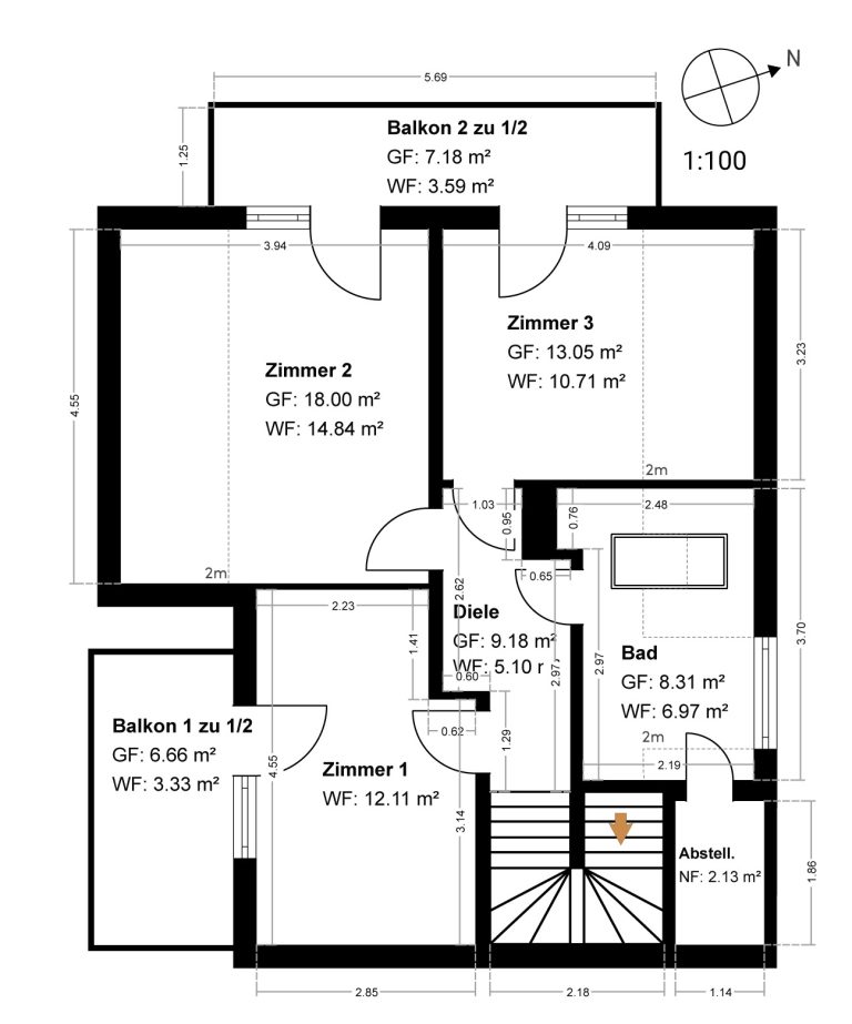 Aigner Immobilien GmbH - Immobilienangebot - 82065 Baierbrunn-Buchenhain - Baierbrunn - Doppelhaushälfte - Naturnah Wohnen: Renovierte DHH mit Südgarten und Platz für die ganze Familie!