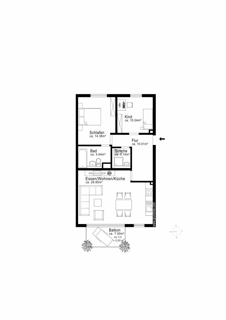 Aigner Immobilien GmbH - Immobilienangebot - 85757 Karlsfeld - Karlsfeld - Etagenwohnung - Moderne 3-Zimmer-Wohnung mit schönem Balkon und guter Infrastruktur in Karlsfeld!