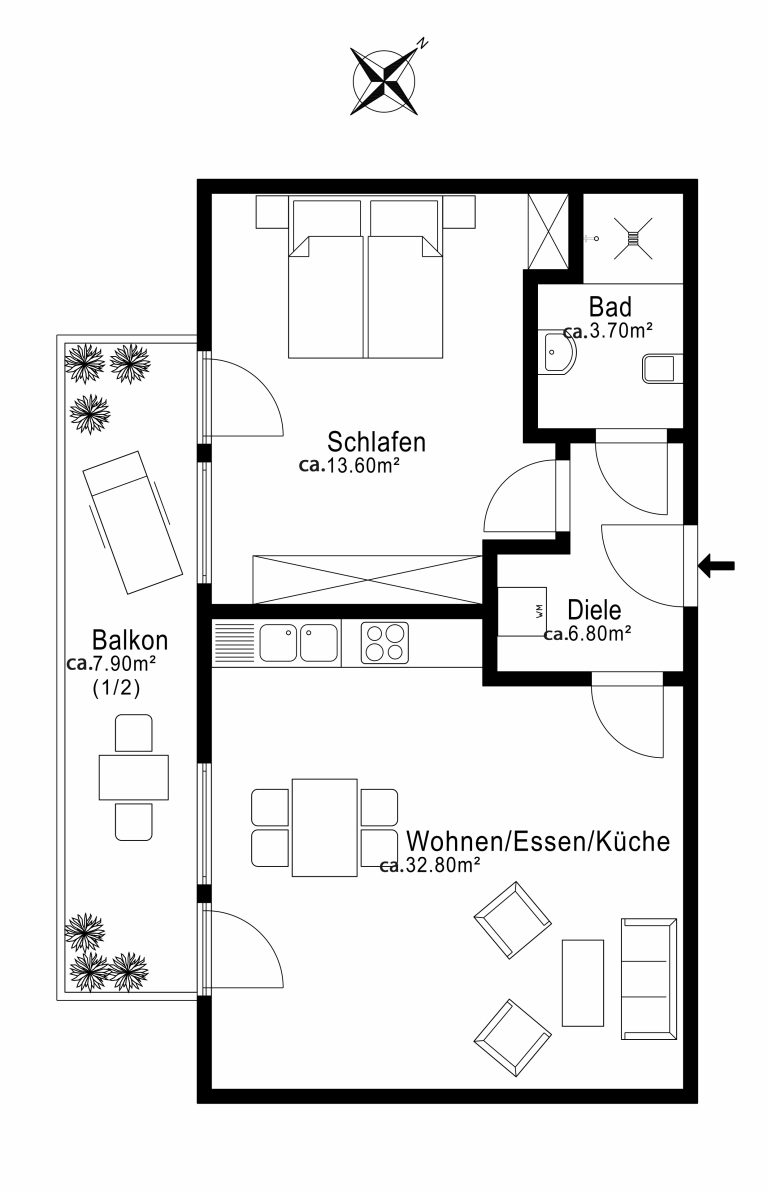 Aigner Immobilien GmbH - Immobilienangebot - 80339 München - Schwanthalerhöhe - Etagenwohnung - Kapitalanlage mit Perspektive – Vermietete 2-Zimmer-Wohnung in zentraler Lage Münchens