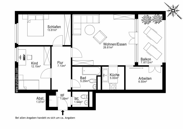 Aigner Immobilien GmbH - Immobilienangebot - 80637 München - Neuhausen - Etagenwohnung - Familienfreundliche 3,5 Zimmer Wohnung unmittelbar am Olympiapark