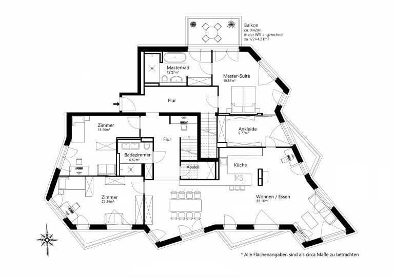 Aigner Immobilien GmbH - Immobilienangebot - 81241 München - Pasing - Penthouse - Exklusives Penthouse mit privatem Dachgarten und luxuriöser Ausstattung