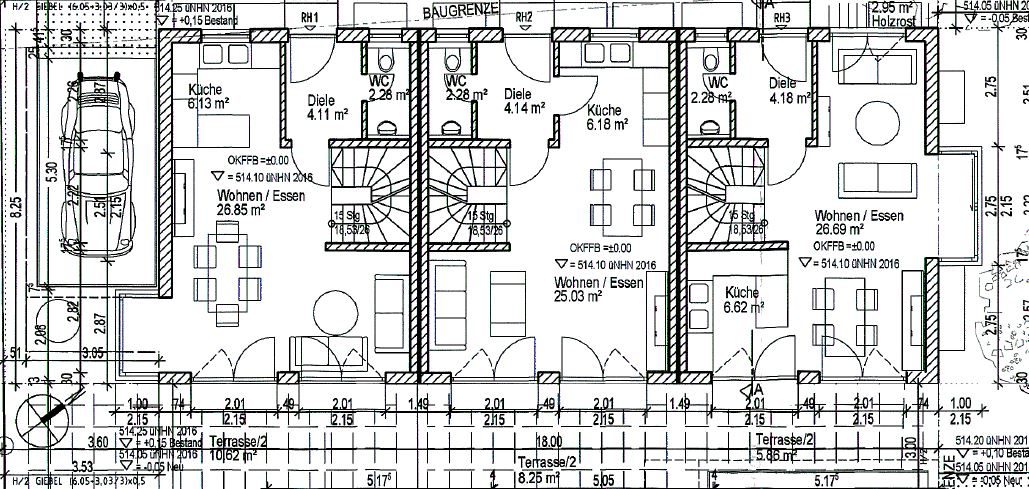 Aigner Immobilien GmbH - Immobilienangebot - 81249 Lochhausen - Lochhausen - Reiheneckhaus - Haus 1: Neubau mit Konzept – Stilvolle 3-Spänner für Familien und Individualisten