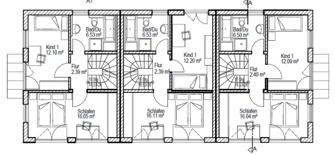 Aigner Immobilien GmbH - Immobilienangebot - 81249 Lochhausen - Lochhausen - Reiheneckhaus - Haus 1: Neubau mit Konzept – Stilvolle 3-Spänner für Familien und Individualisten