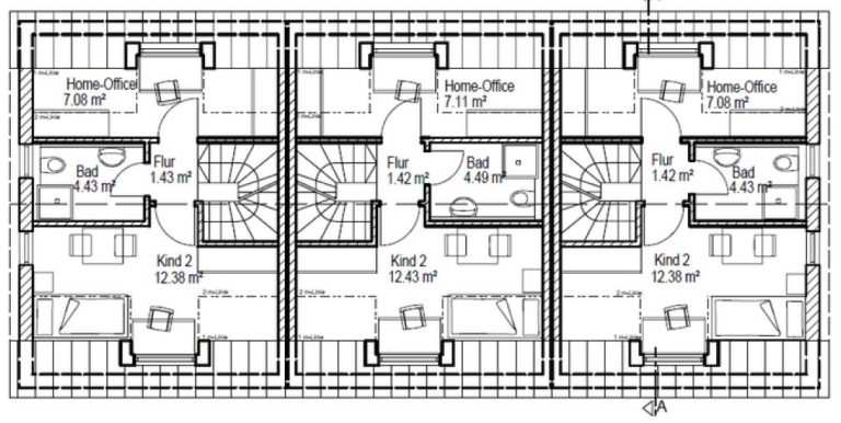 Aigner Immobilien GmbH - Immobilienangebot - 81249 Lochhausen - Lochhausen - Reiheneckhaus - Haus 1: Neubau mit Konzept – Stilvolle 3-Spänner für Familien und Individualisten