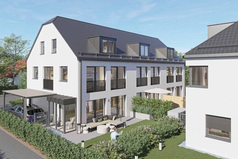 Aigner Immobilien GmbH - Immobilienangebot - 81249 Lochhausen - Lochhausen - Reihenmittelhaus - Haus 5: Neubau mit Konzept – Stilvolle 3-Spänner für Familien und Individualisten