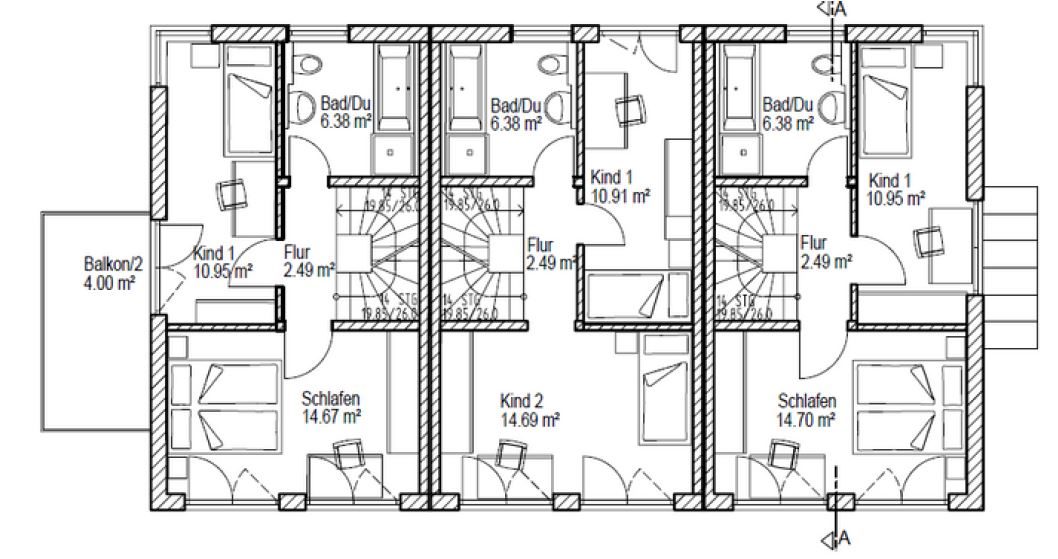 Aigner Immobilien GmbH - Immobilienangebot - 81249 Lochhausen - Lochhausen - Reihenmittelhaus - Haus 5: Neubau mit Konzept – Stilvolle 3-Spänner für Familien und Individualisten