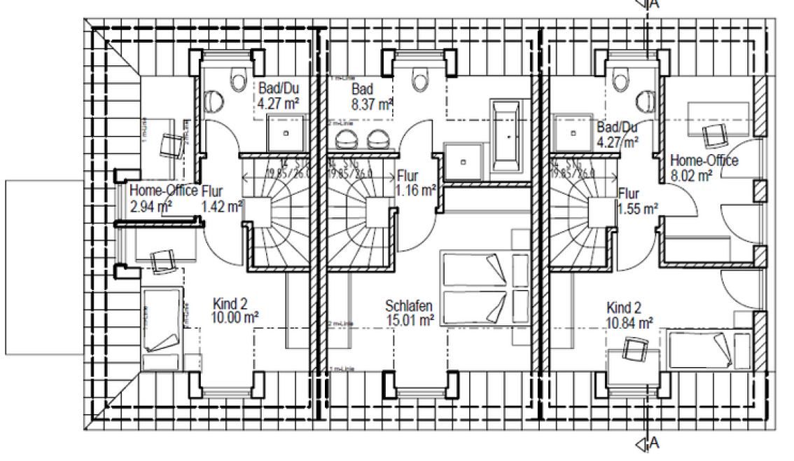 Aigner Immobilien GmbH - Immobilienangebot - 81249 Lochhausen - Lochhausen - Reihenmittelhaus - Haus 5: Neubau mit Konzept – Stilvolle 3-Spänner für Familien und Individualisten