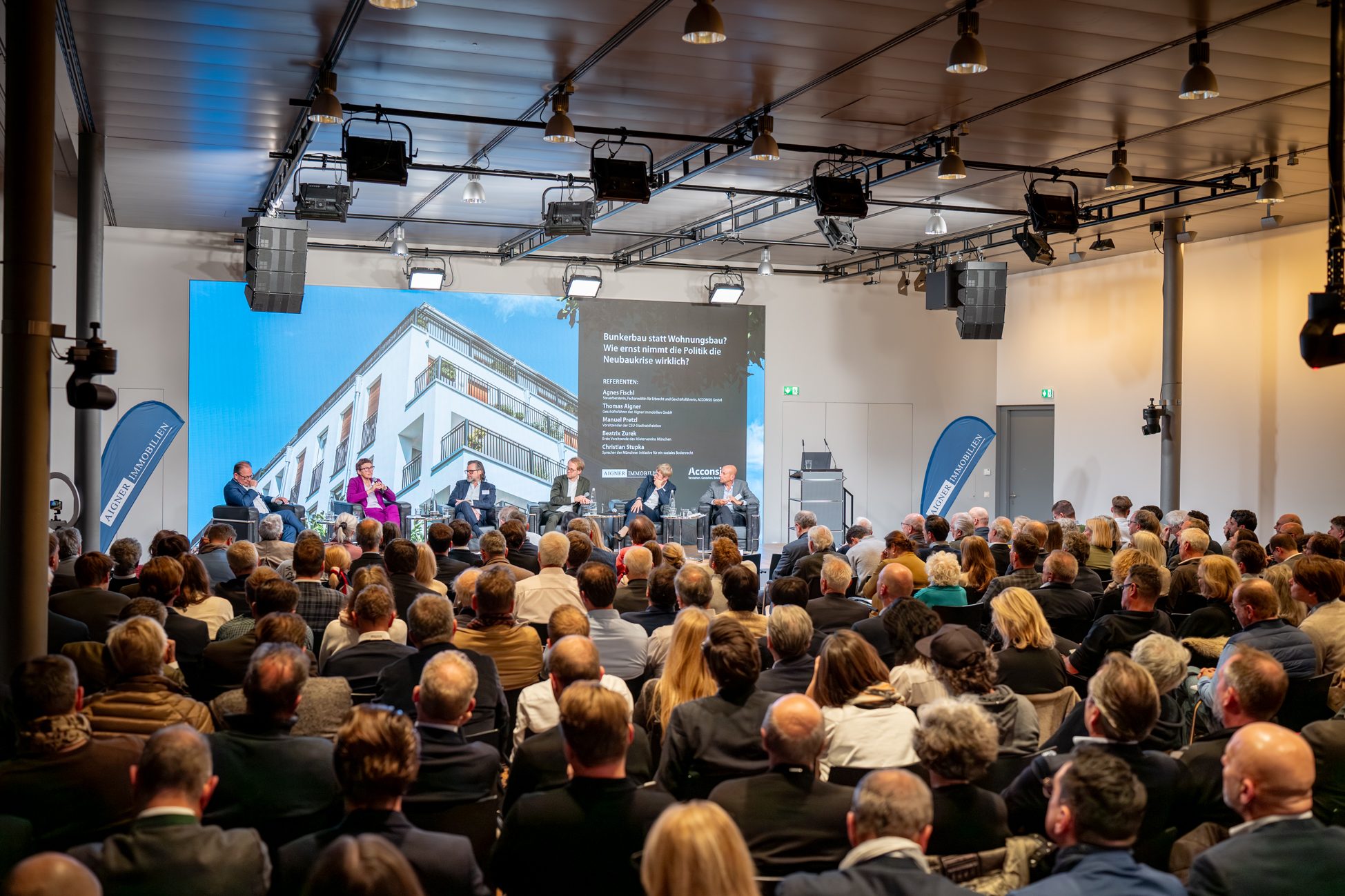 Immobilien Fokus München – Austausch über die Neubaukrise Über 200 Fachbesucher beim Münchner Immobilien Fokus 2025 mit Diskussion zur Zukunft des Wohnungsbaus