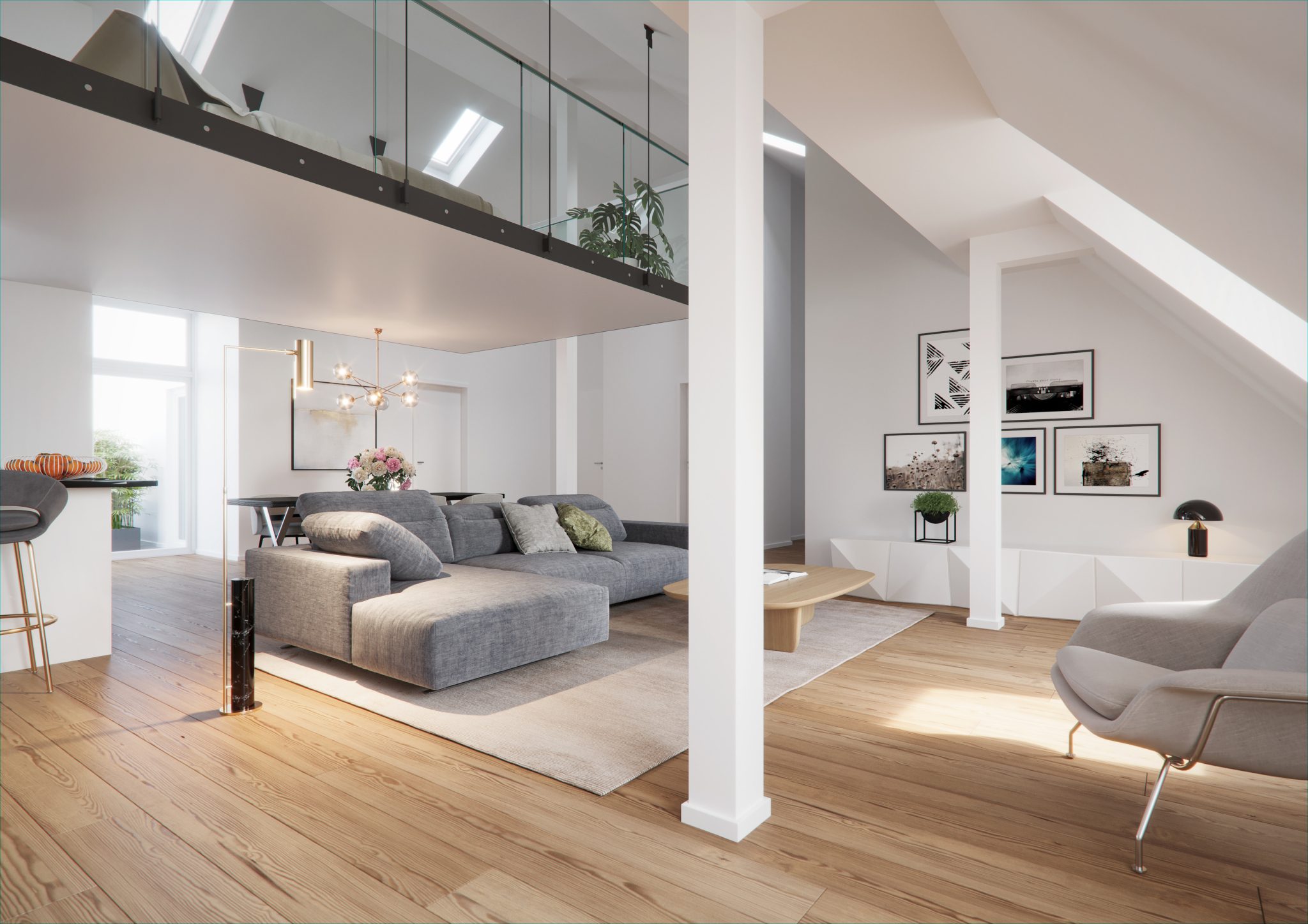 000KurzWohnen Aigner Immobilien GmbH - Immobilienangebot - 81667 München - Haidhausen - Dachgeschosswohnung - Die perfekte Symbiose aus Moderne und Altbau - Dachgeschosstraum in Haidhausen
