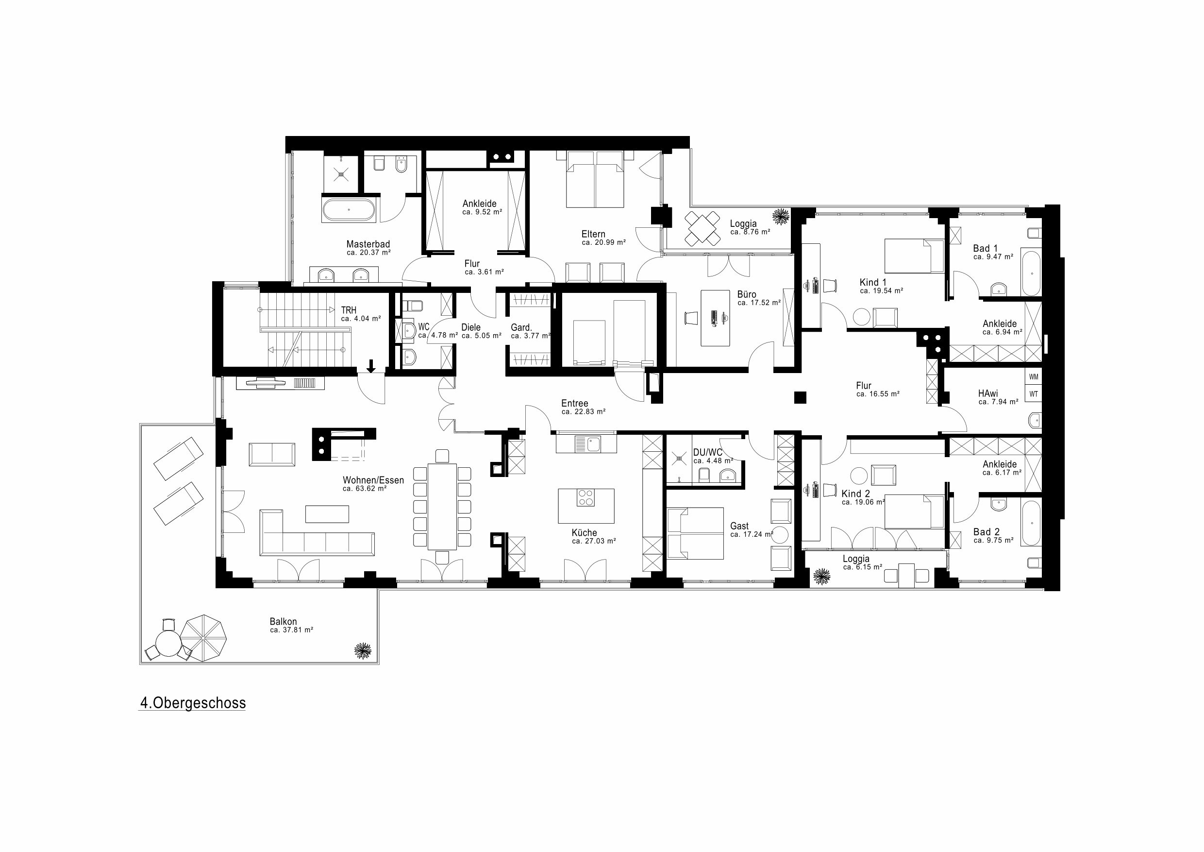 Aigner Immobilien GmbH - Immobilienangebot - 80797 München - Schwabing-West - Etagenwohnung - Exklusives Wohnen auf einer ganzen Etage: 342 m² mit tollem Schnitt in Schwabing