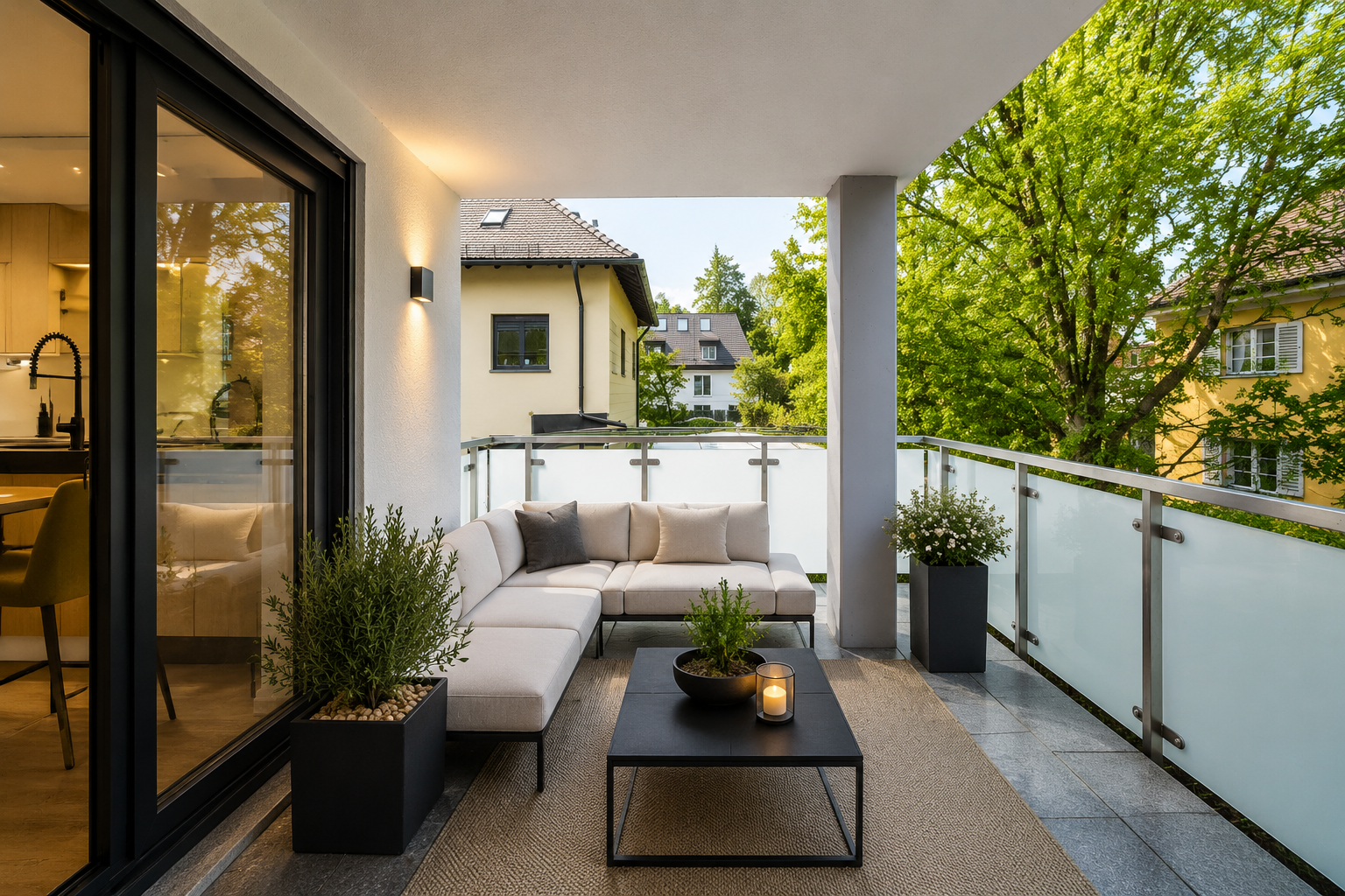 Aigner Immobilien GmbH - Immobilienangebot - 81545 München - Harlaching - Etagenwohnung - Stufenlos! Bezugsfreie 4-Zimmer-Wohnung mit West-Loggia und Blick ins Grüne