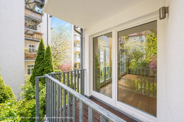 Aigner Immobilien GmbH - Immobilienangebot - 80803 München - Schwabing - Etagenwohnung - Rarität beim Kaiserplatz: Neuwertige 3-Zimmer-Wohnung mit 2 Balkonen und Innenhoflage