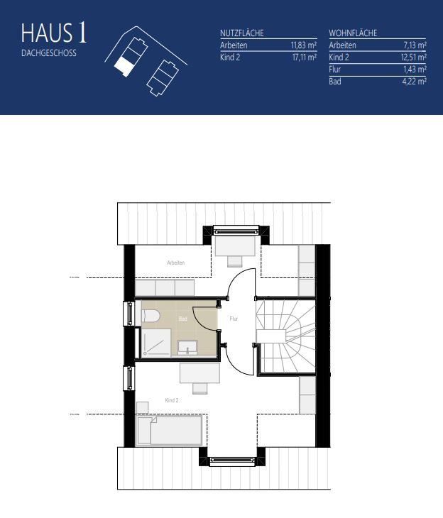 Aigner Immobilien GmbH - Immobilienangebot - 81249 Lochhausen - Lochhausen - Reiheneckhaus - Haus 1: Neubau mit Konzept – Stilvolle 3-Spänner für Familien und Individualisten