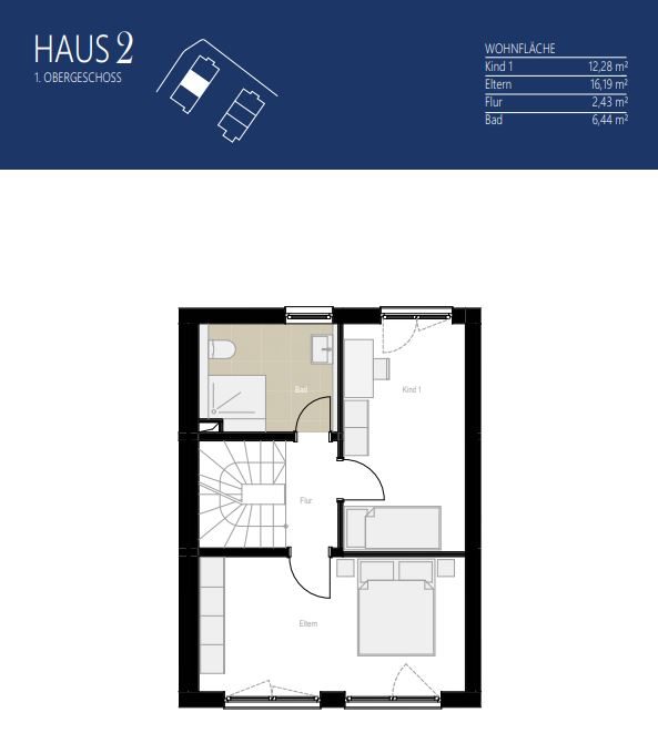 Aigner Immobilien GmbH - Immobilienangebot - 81249 Lochhausen - Lochhausen - Reihenmittelhaus - Haus 2: Neubau mit Konzept – Stilvolle 3-Spänner für Familien und Individualisten
