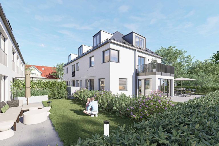Aigner Immobilien GmbH - Immobilienangebot - 81249 Lochhausen - Lochhausen - Reiheneckhaus - Haus 3: Neubau mit Konzept – Stilvolle 3-Spänner für Familien und Individualisten