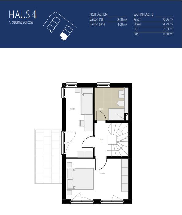 Aigner Immobilien GmbH - Immobilienangebot - 81249 Lochhausen - Lochhausen - Reiheneckhaus - Haus 4: Neubau mit Konzept – Stilvolle 3-Spänner für Familien und Individualisten