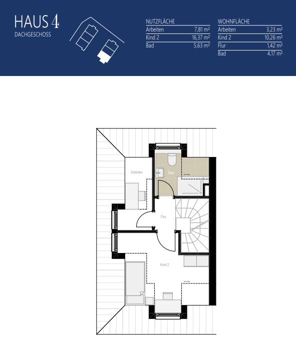 Aigner Immobilien GmbH - Immobilienangebot - 81249 Lochhausen - Lochhausen - Reiheneckhaus - Haus 4: Neubau mit Konzept – Stilvolle 3-Spänner für Familien und Individualisten