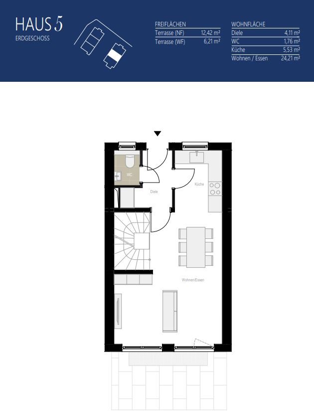 Aigner Immobilien GmbH - Immobilienangebot - 81249 Lochhausen - Lochhausen - Reihenmittelhaus - Haus 5: Neubau mit Konzept – Stilvolle 3-Spänner für Familien und Individualisten