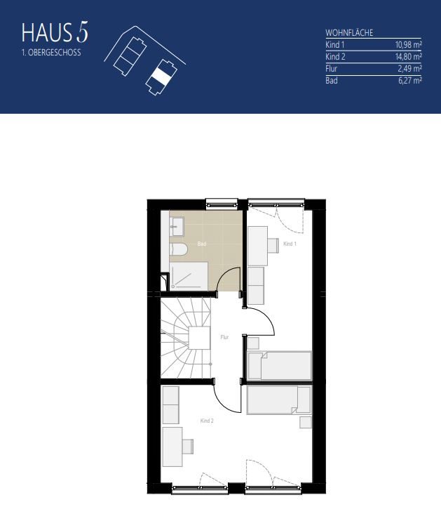 Aigner Immobilien GmbH - Immobilienangebot - 81249 Lochhausen - Lochhausen - Reihenmittelhaus - Haus 5: Neubau mit Konzept – Stilvolle 3-Spänner für Familien und Individualisten