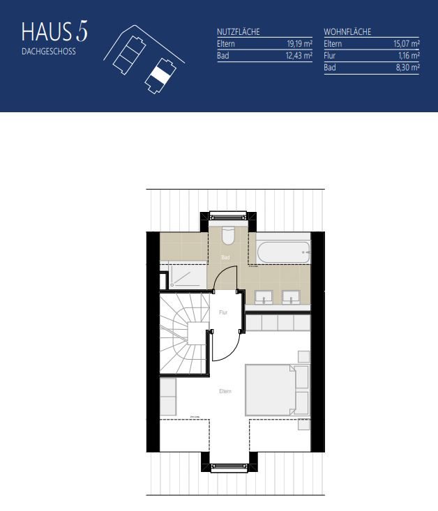 Aigner Immobilien GmbH - Immobilienangebot - 81249 Lochhausen - Lochhausen - Reihenmittelhaus - Haus 5: Neubau mit Konzept – Stilvolle 3-Spänner für Familien und Individualisten