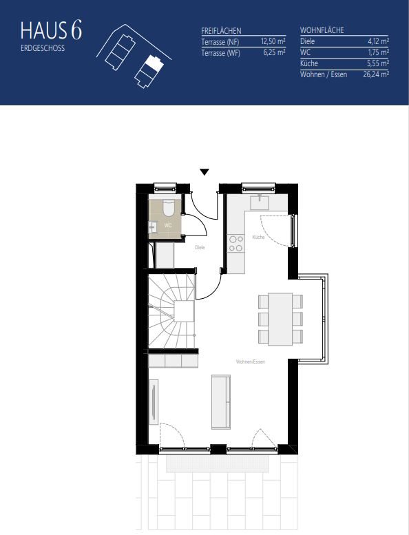 Aigner Immobilien GmbH - Immobilienangebot - 81249 Lochhausen - Lochhausen - Reiheneckhaus - Haus 6: Neubau mit Konzept – Stilvolle 3-Spänner für Familien und Individualisten