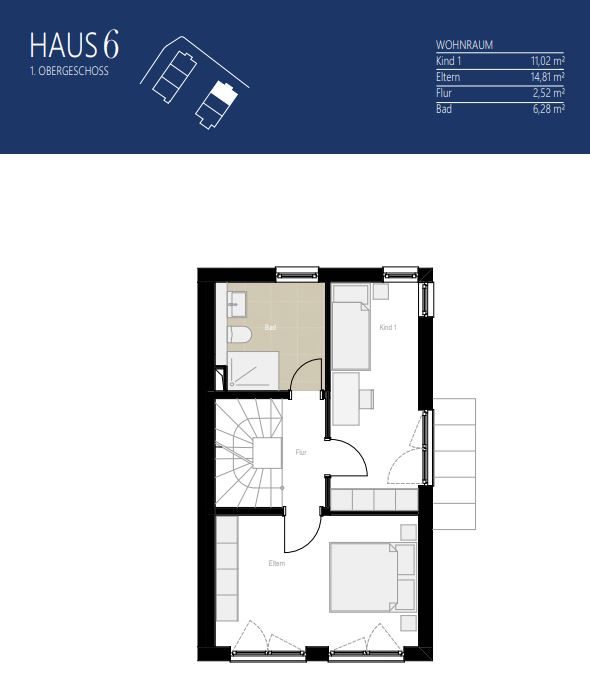 Aigner Immobilien GmbH - Immobilienangebot - 81249 Lochhausen - Lochhausen - Reiheneckhaus - Haus 6: Neubau mit Konzept – Stilvolle 3-Spänner für Familien und Individualisten