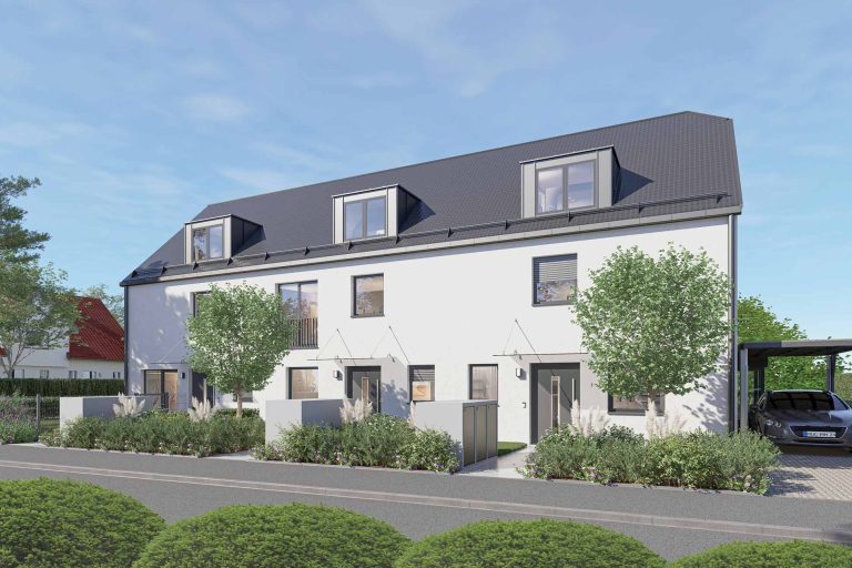 Aigner Immobilien GmbH - Immobilienangebot - 81249 Lochhausen - Lochhausen - Reiheneckhaus - Haus 6: Neubau mit Konzept – Stilvolle 3-Spänner für Familien und Individualisten