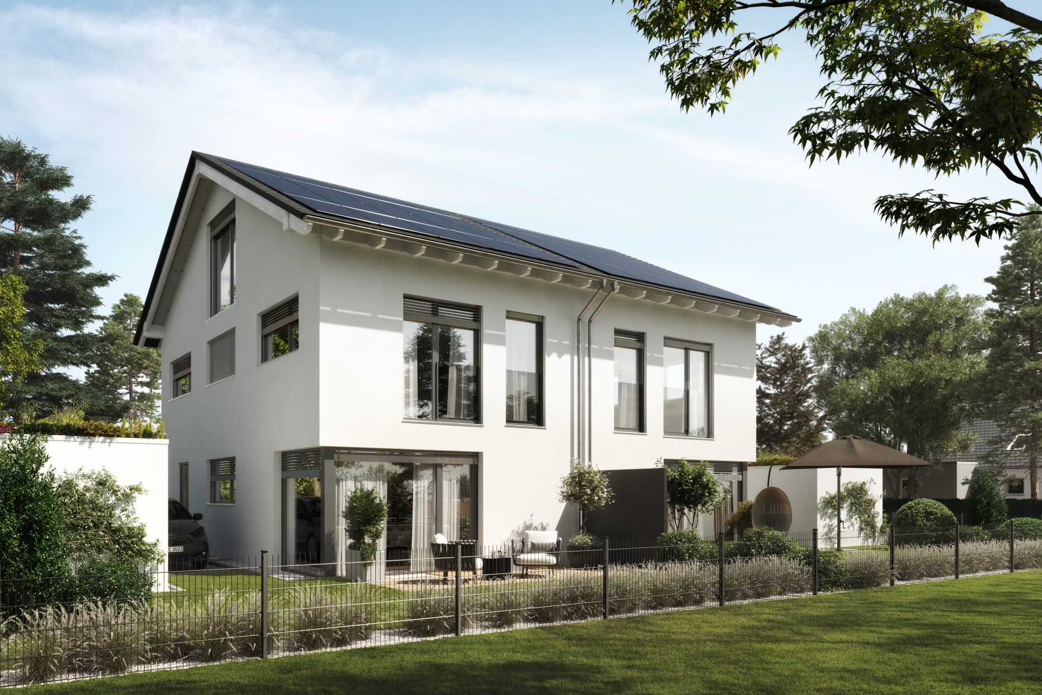 Aigner Immobilien GmbH - Immobilienangebot - 86938 Schondorf - Schondorf a.Ammersee - Doppelhaushälfte - Familientraum am Ammersee-Neubau Doppelhaushälften mit viel Platz für die ganze Familie