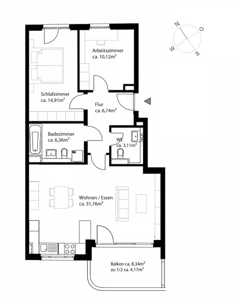 Aigner Immobilien GmbH - Immobilienangebot - Unterschleißheim - Lohhof - Etagenwohnung - Großzügige und helle 3-Zimmerwohnung in Unterschleißheim!