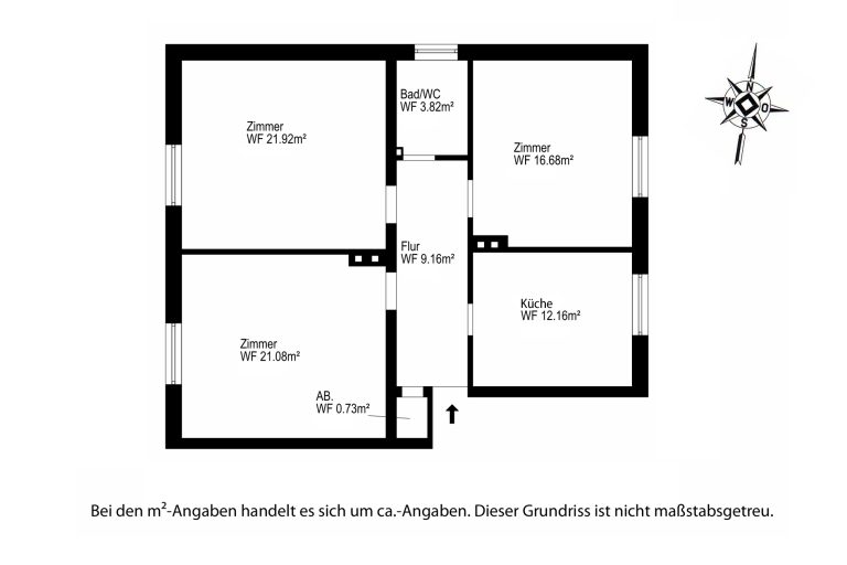 Aigner Immobilien GmbH - Immobilienangebot - 81735 München - Ramersdorf - Etagenwohnung - Gut geschnittene 3-Zimmer-Wohnung in kleinem Mehrparteienhaus in Ramersdorf