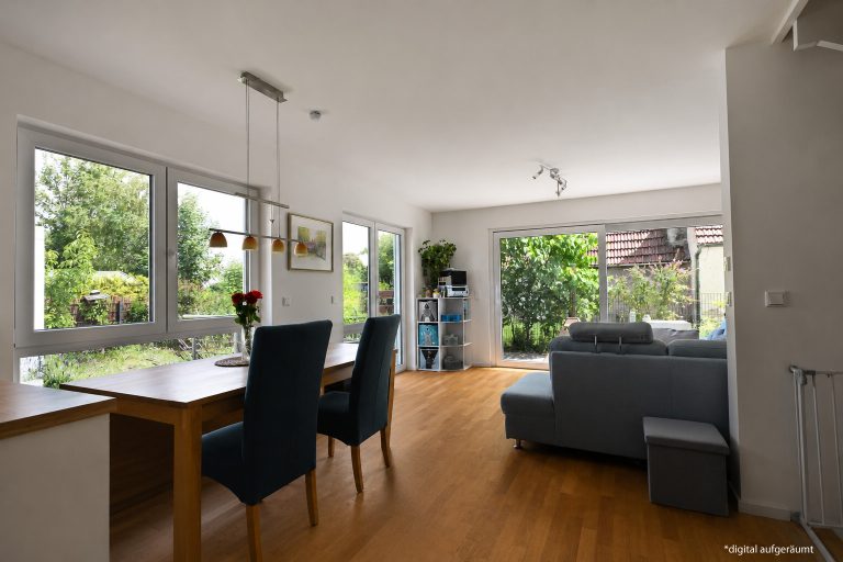 Aigner Immobilien GmbH - Immobilienangebot - 80995 München - Feldmoching - Doppelhaushälfte - Energieeffiziente Doppelhaushälfte mit idyllischem Garten - Erbpacht