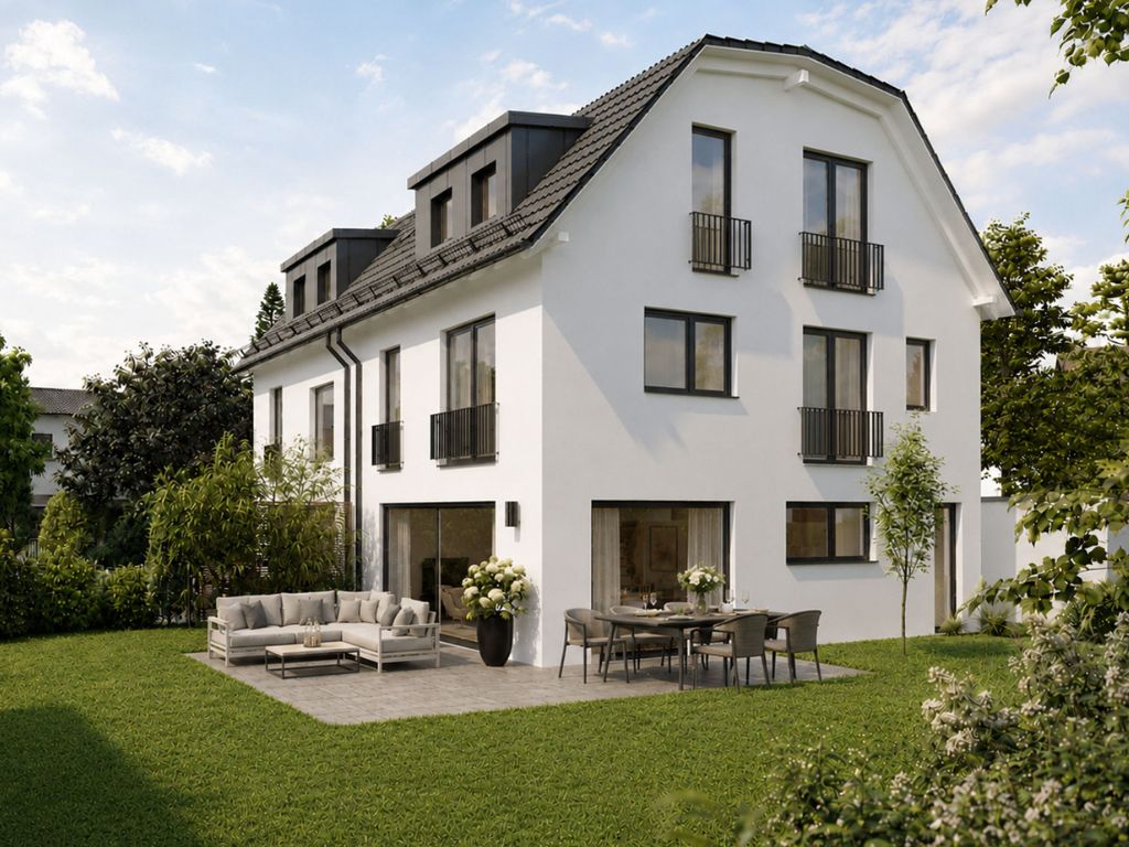 Modernes Mehrfamilienhaus mit großzügiger Terrasse und Garten in München (Haus 2)