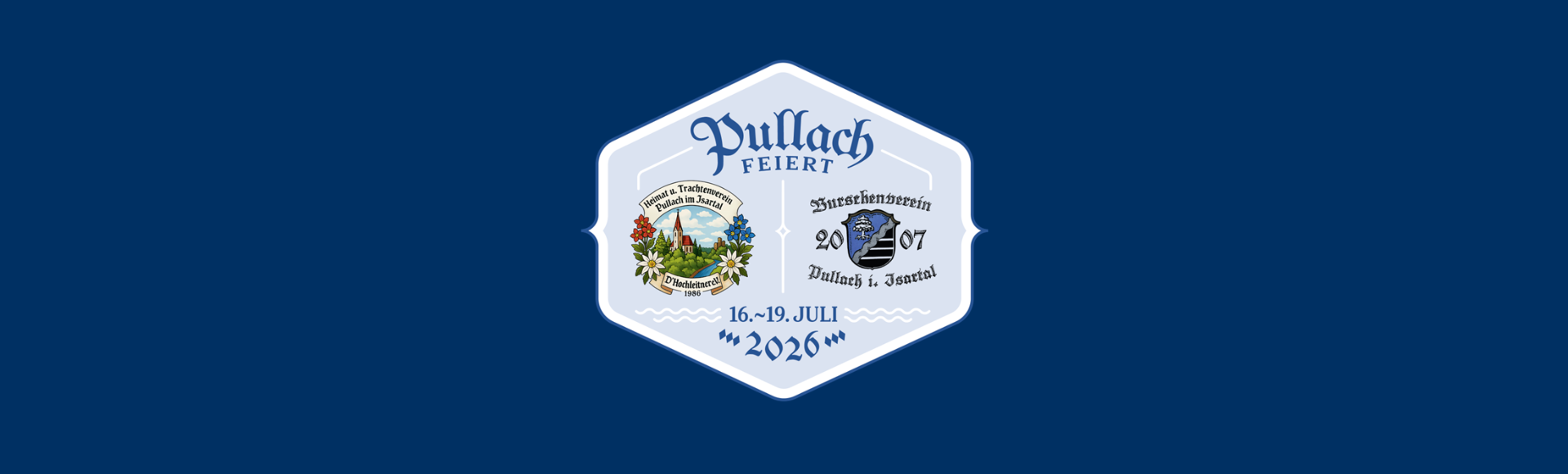Logo Pullach feiert 2026 Logo der Veranstaltung Pullach feiert!