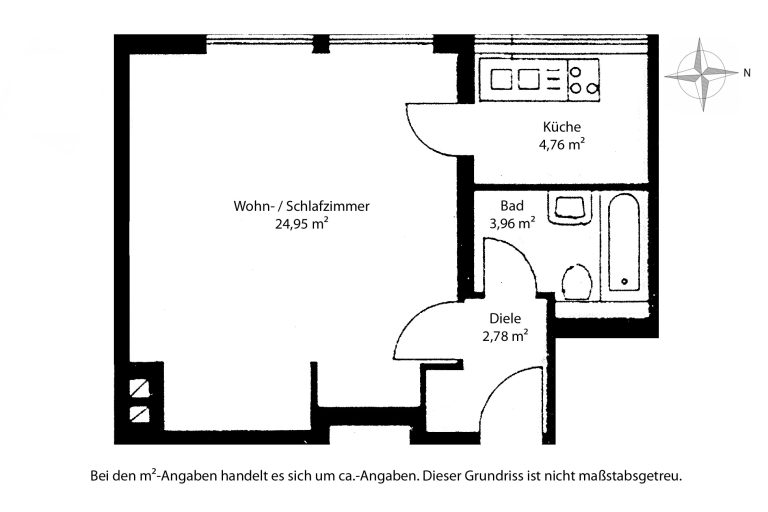 Aigner Immobilien GmbH - Immobilienangebot - 80995 München - Lerchenau - Etagenwohnung - Wohnen zwischen Stadt und Natur: Ruhige 1-Zimmer-Wohnung am Lerchenauer See