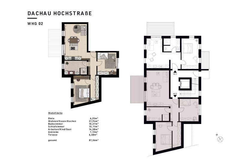 Aigner Immobilien GmbH - Immobilienangebot - 85221 Dachau - Dachau-Stadt - Erdgeschosswohnung - PAULA & LUDWIG Ein exklusives Neubauensemble inspiriert von der Dachauer Künstlerkolonie
