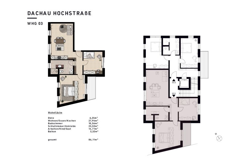 Aigner Immobilien GmbH - Immobilienangebot - 85221 Dachau - Dachau-Stadt - Etagenwohnung - PAULA & LUDWIG Ein exklusives Neubauensemble inspiriert von der Dachauer Künstlerkolonie