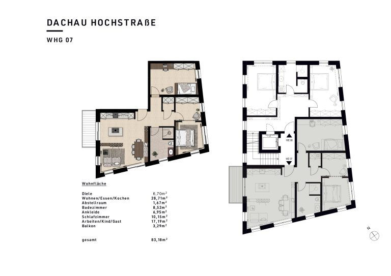 Aigner Immobilien GmbH - Immobilienangebot - 85221 Dachau - Dachau-Stadt - Etagenwohnung - PAULA & LUDWIG Ein exklusives Neubauensemble inspiriert von der Dachauer Künstlerkolonie