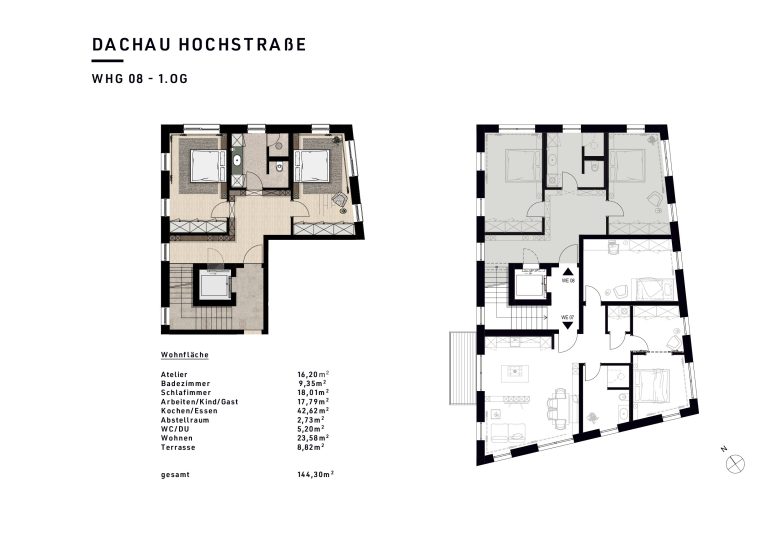 Aigner Immobilien GmbH - Immobilienangebot - 85221 Dachau - Dachau-Stadt - Dachgeschosswohnung - PAULA & LUDWIG Ein exklusives Neubauensemble inspiriert von der Dachauer Künstlerkolonie
