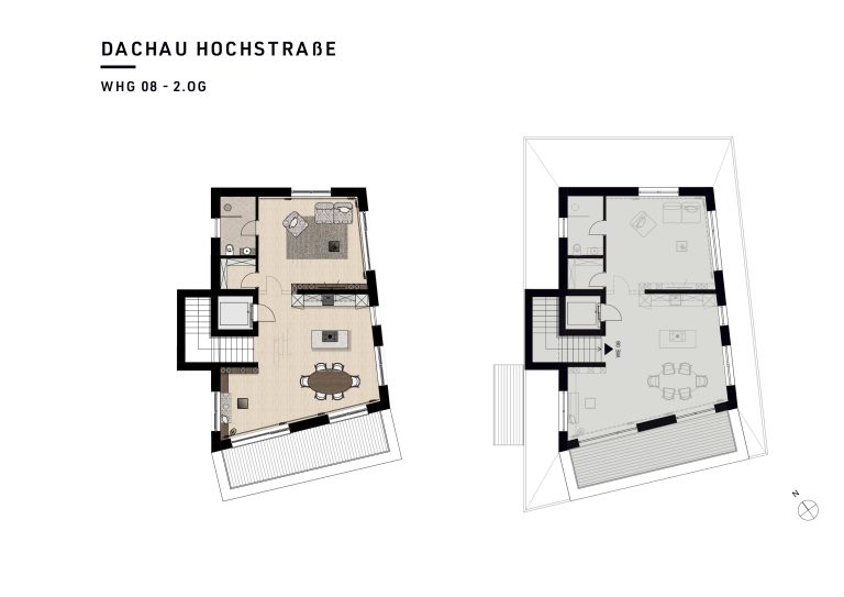 Aigner Immobilien GmbH - Immobilienangebot - 85221 Dachau - Dachau-Stadt - Dachgeschosswohnung - PAULA & LUDWIG Ein exklusives Neubauensemble inspiriert von der Dachauer Künstlerkolonie