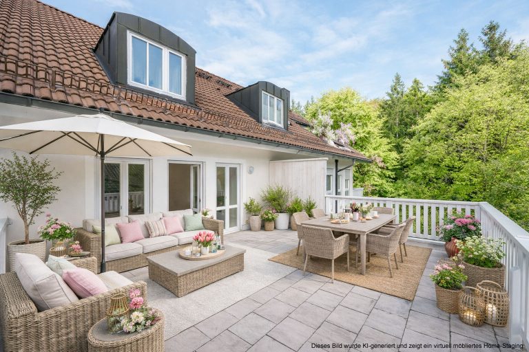 Aigner Immobilien GmbH - Immobilienangebot - 81739 München - Waldperlach - Dachgeschosswohnung - 110m² Wohn- und Nutzfläche mit besonderem Flair - Maisonette mit Dachterrasse am Stadtrand