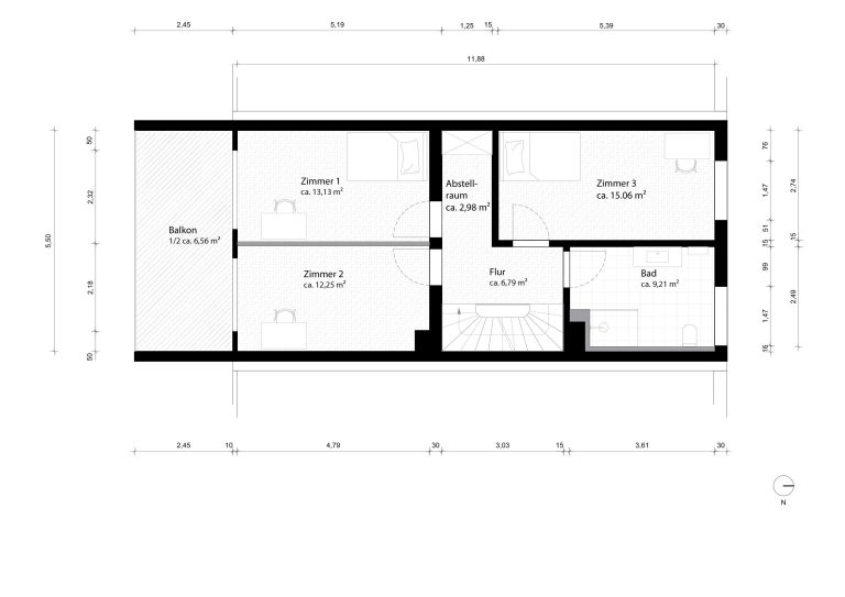 Aigner Immobilien GmbH - Immobilienangebot - 81925 München - Bogenhausen - Reihenhaus - Hochwertig saniertes Reihenmittelhaus mit ca. 247 m² Wohn-/Nutzfläche in Bogenhausen