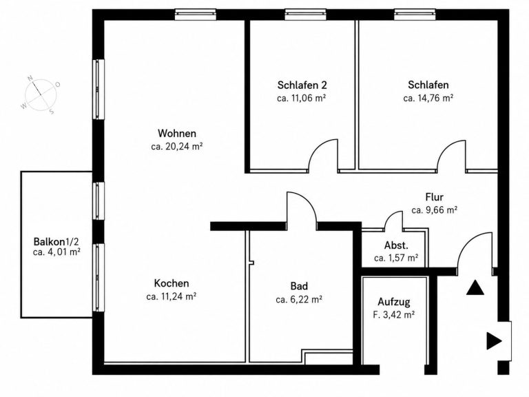 Aigner Immobilien GmbH - Immobilienangebot - 80995 München - Feldmoching - Etagenwohnung - Neubau: Großzügige und helle 3-Zimmer Wohnung mit Balkon!