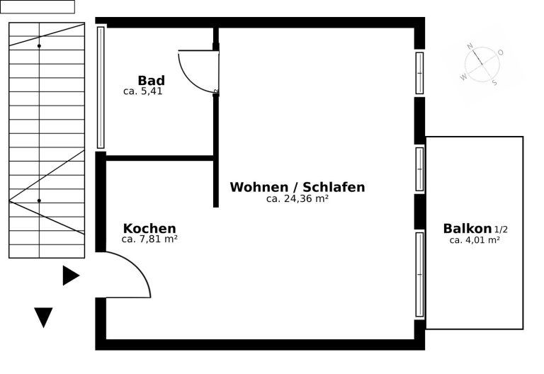 Aigner Immobilien GmbH - Immobilienangebot - 80995 München - Feldmoching - Etagenwohnung - Neubau: Großzügige 1-Zimmer-Wohnung mit Balkon in Feldmoching!