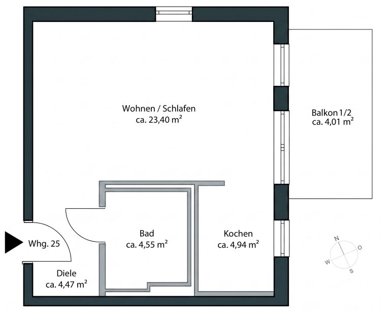 Aigner Immobilien GmbH - Immobilienangebot - 80995 München - Feldmoching - Etagenwohnung - Modernes Wohnen im Grünen – Ihr smartes Nest im Münchner Nordwesten