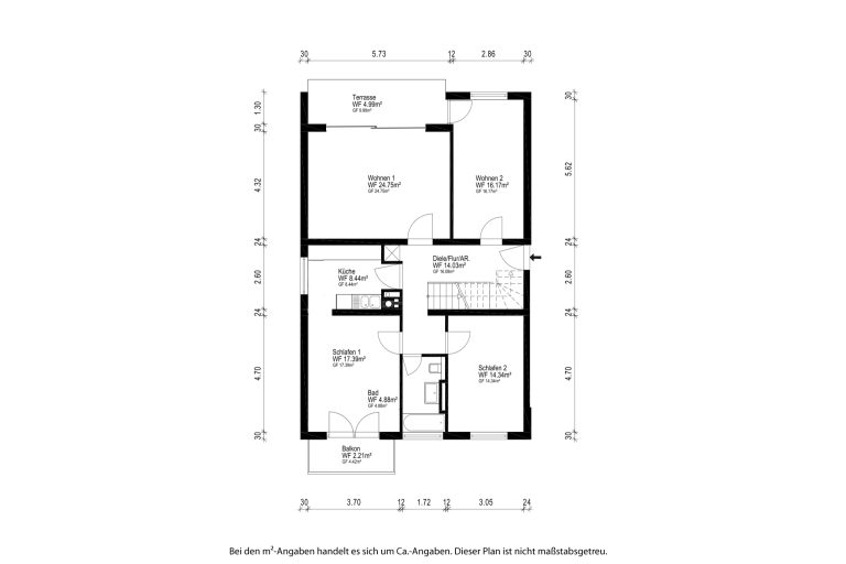 Aigner Immobilien GmbH - Immobilienangebot - 81545 München - Harlaching - Maisonettewohnung - "Haus im Haus" mit weitläufigem Garten - direkt am Athener Platz!