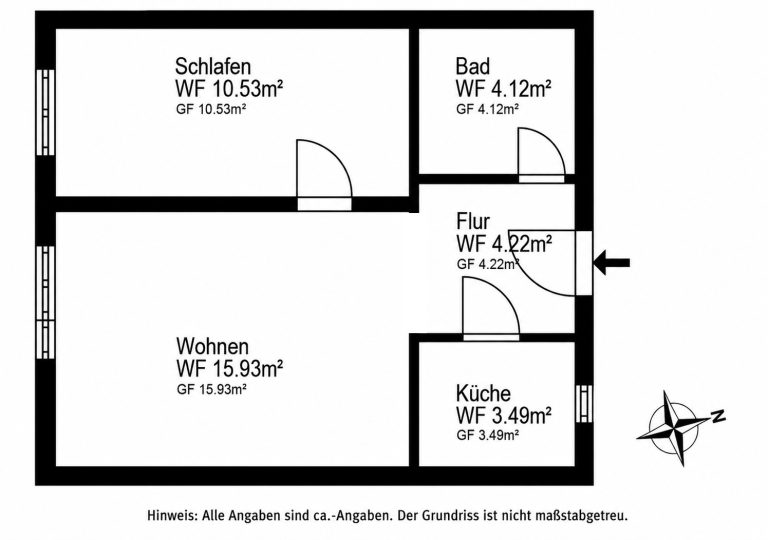 Aigner Immobilien GmbH - Immobilienangebot - 80796 München - Schwabing - Erdgeschosswohnung - Saniert und bezugsfrei: Perfekt geschnittene Erdgeschosswohnung in ruhiger Innenhoflage